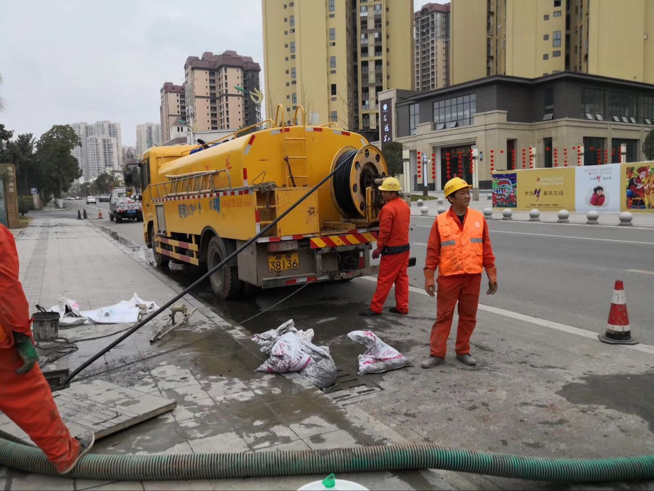 港南排污管道清淤-管道清洗